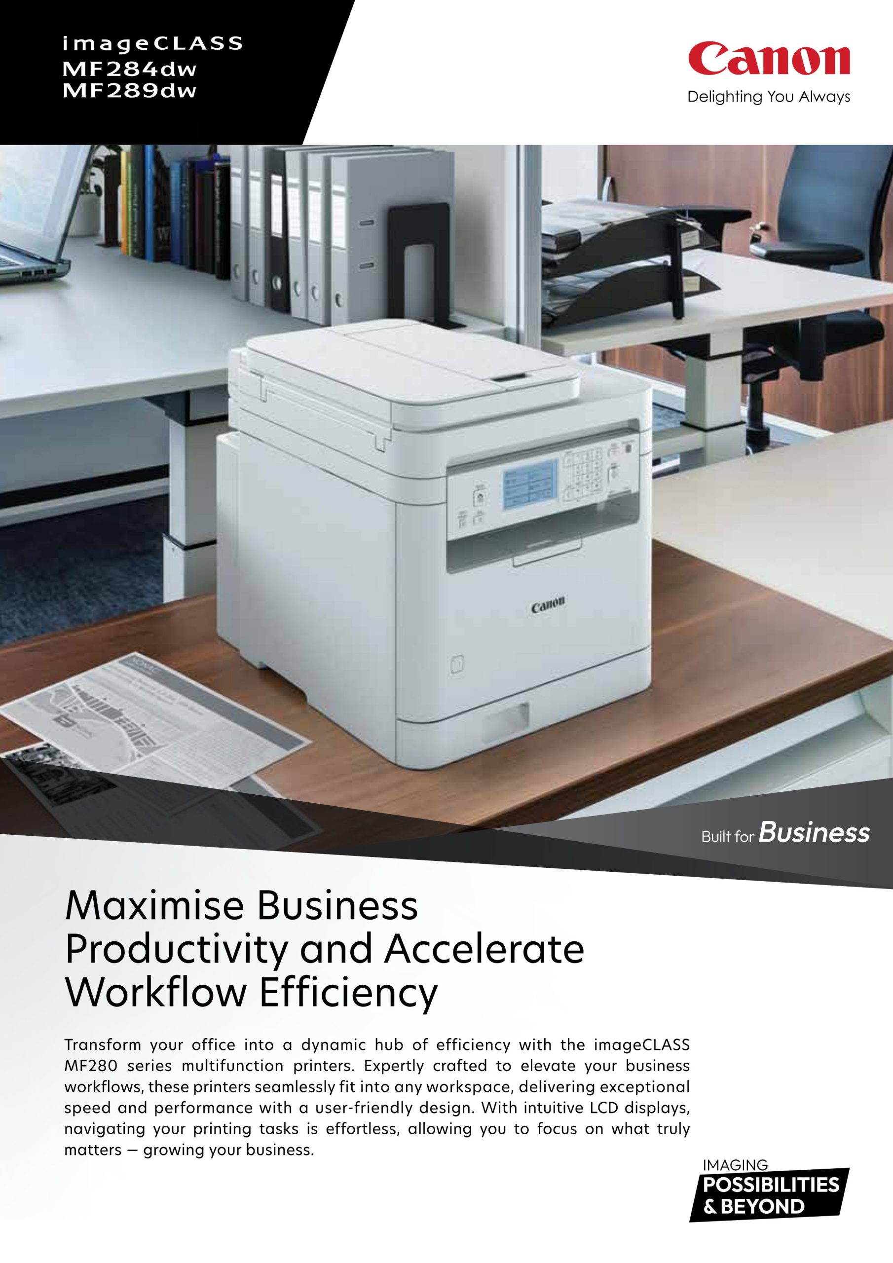 Canon imageCLASS MF284dw datasheet features