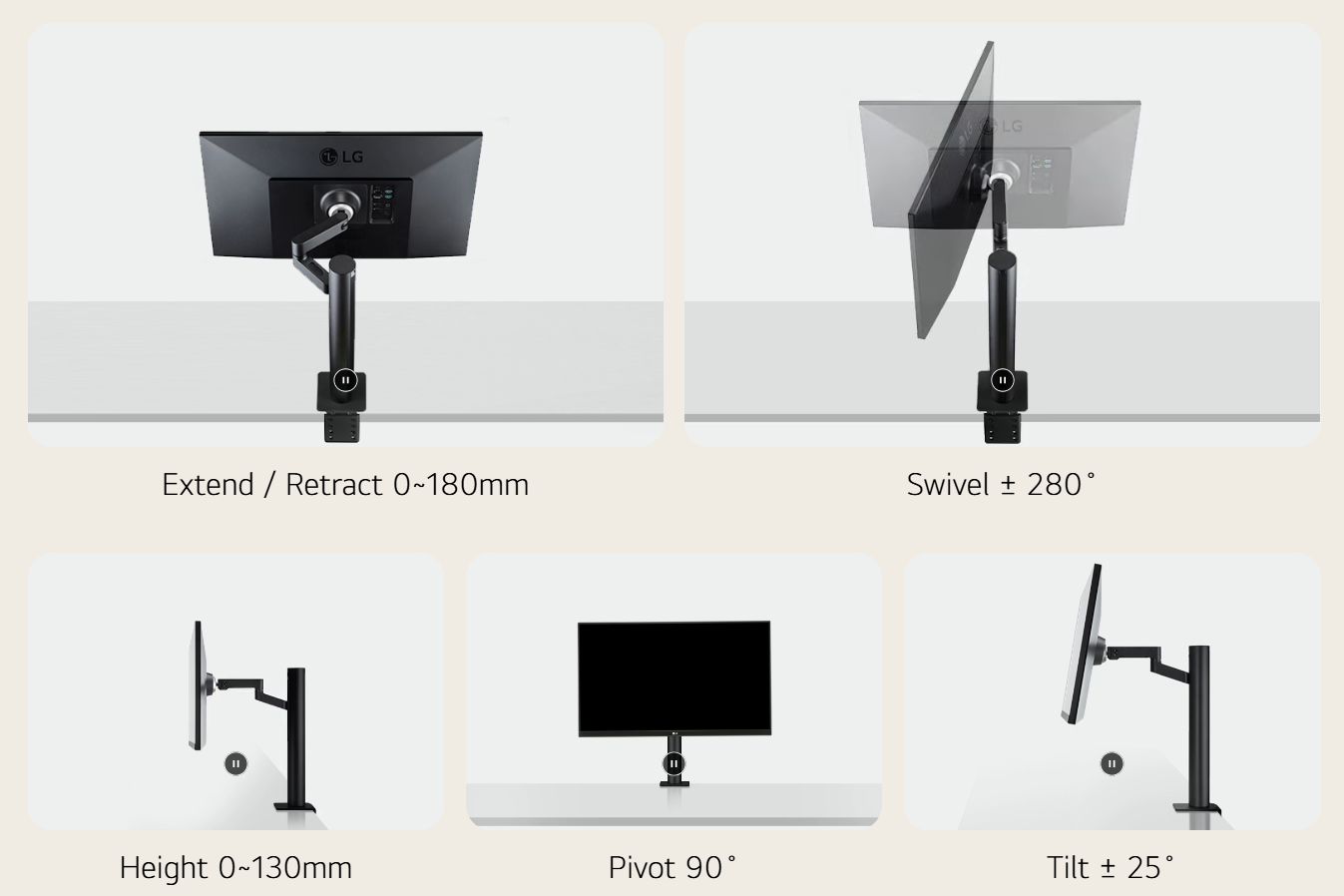 LG UltraFine 32" IPS Display Monitor with Ergo Stand adjustable