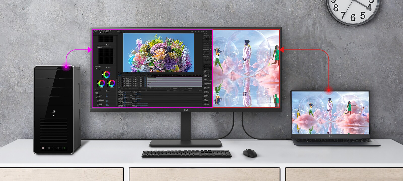 LG 34BA85QE-B dual controller