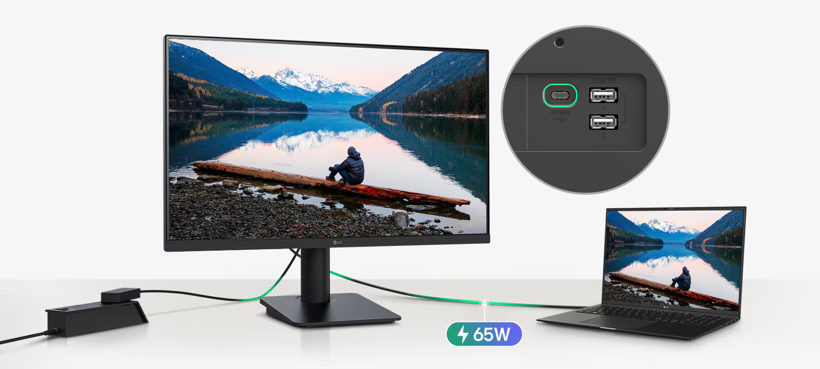 LG 27” Monitor with USB-C
