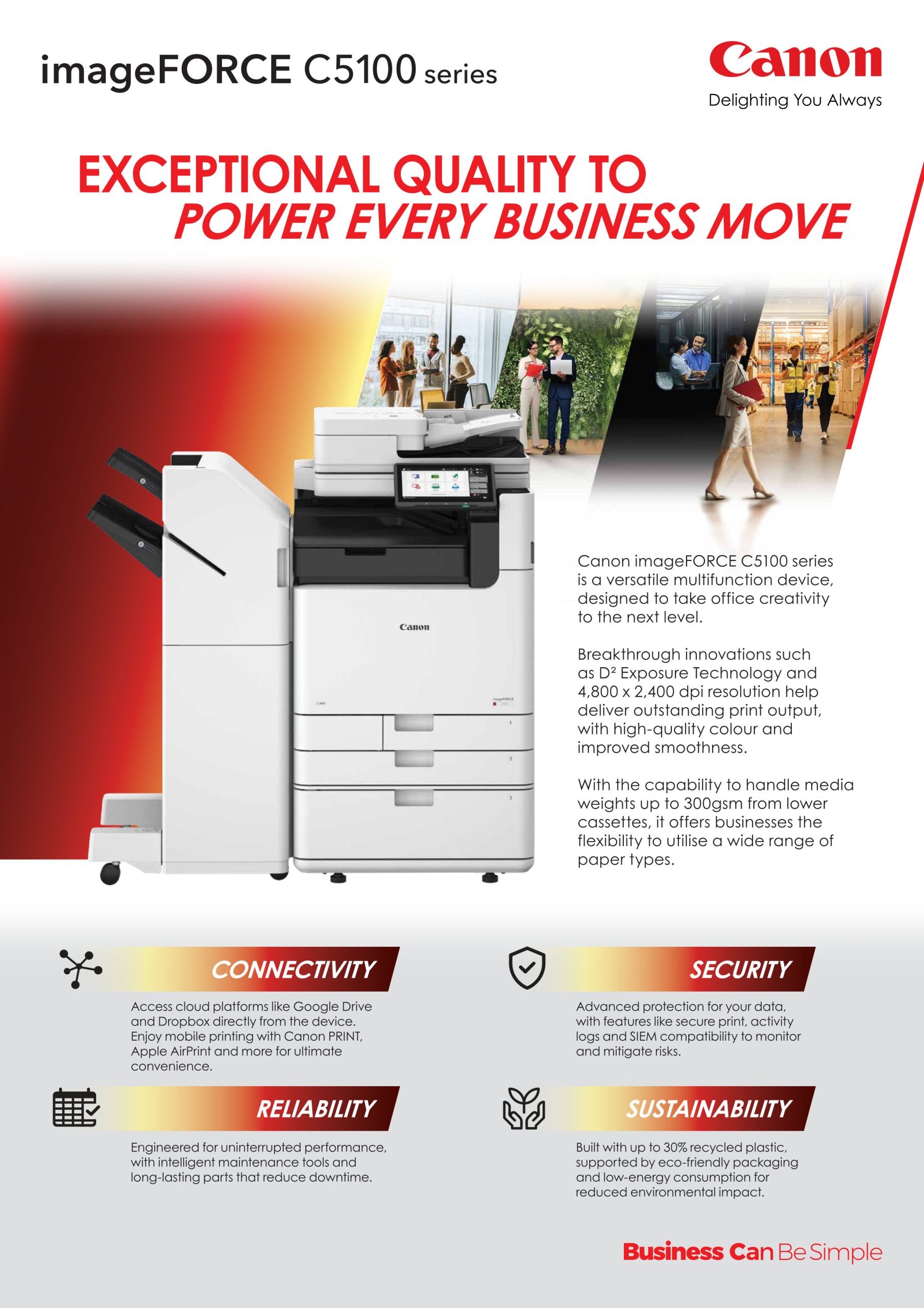 Canon imageFORCE C5160 brochure