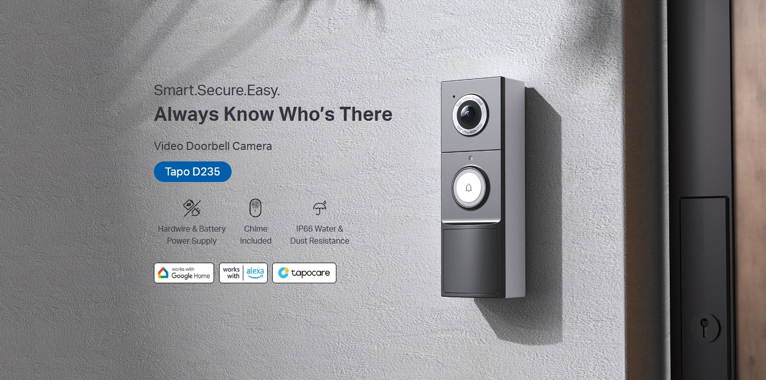 TP-Link Tapo D235 Video Doorbell Camera